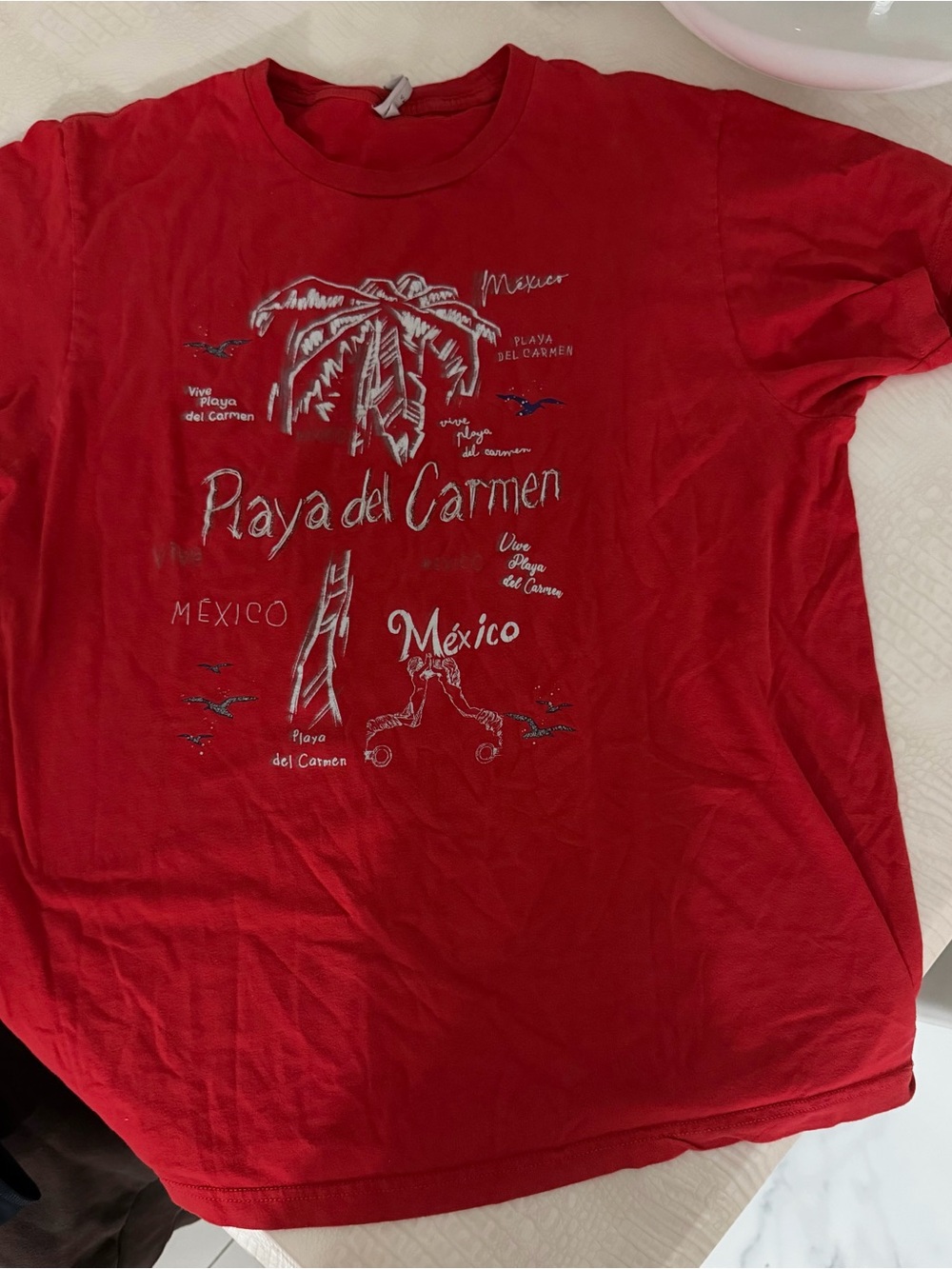 OP Red Playa del Carmen Graphic Short Sleeve Tee